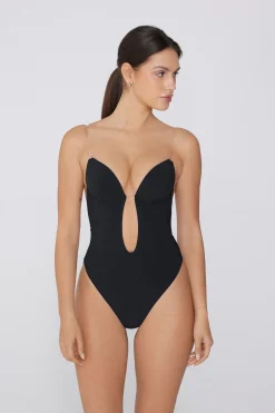 Recycled Microfiber Padded Push-Up Bodysuit With Silicone Straps - Underwear Bodysuits - Women | Tezenis