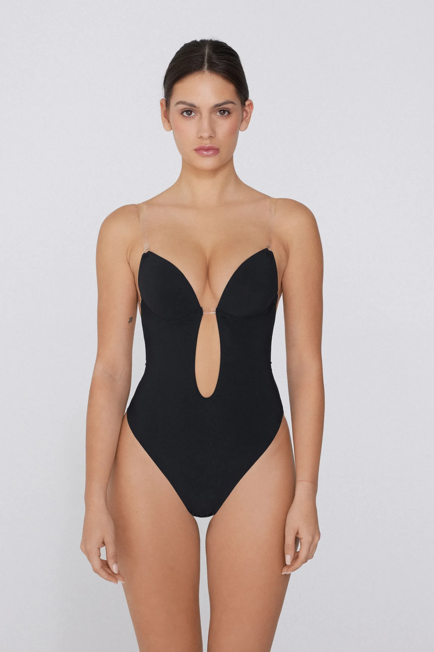 Recycled Microfiber Padded Push-Up Bodysuit With Silicone Straps - Underwear Bodysuits - Women | Tezenis
