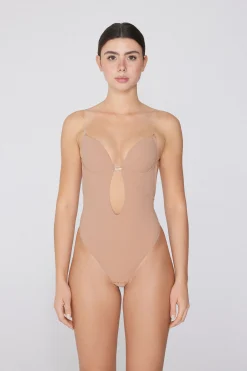 Recycled Microfiber Padded Push-Up Bodysuit With Silicone Straps - Underwear Bodysuits - Women | Tezenis