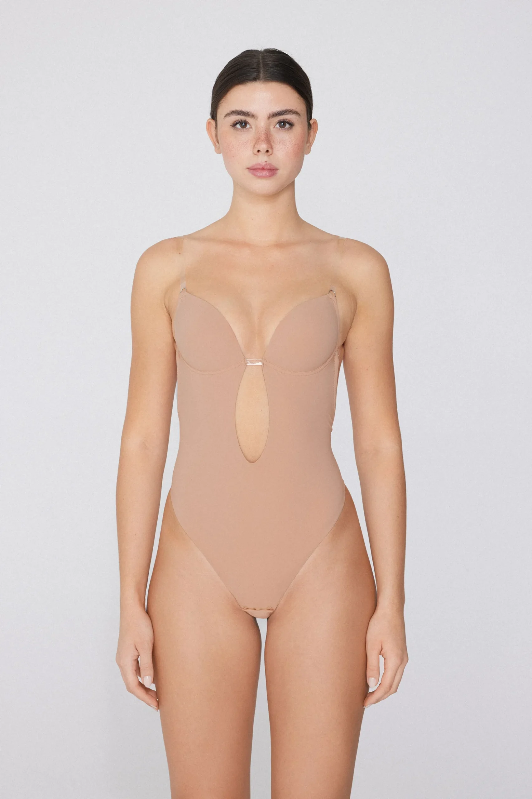 Recycled Microfiber Padded Push-Up Bodysuit With Silicone Straps - Underwear Bodysuits - Women | Tezenis