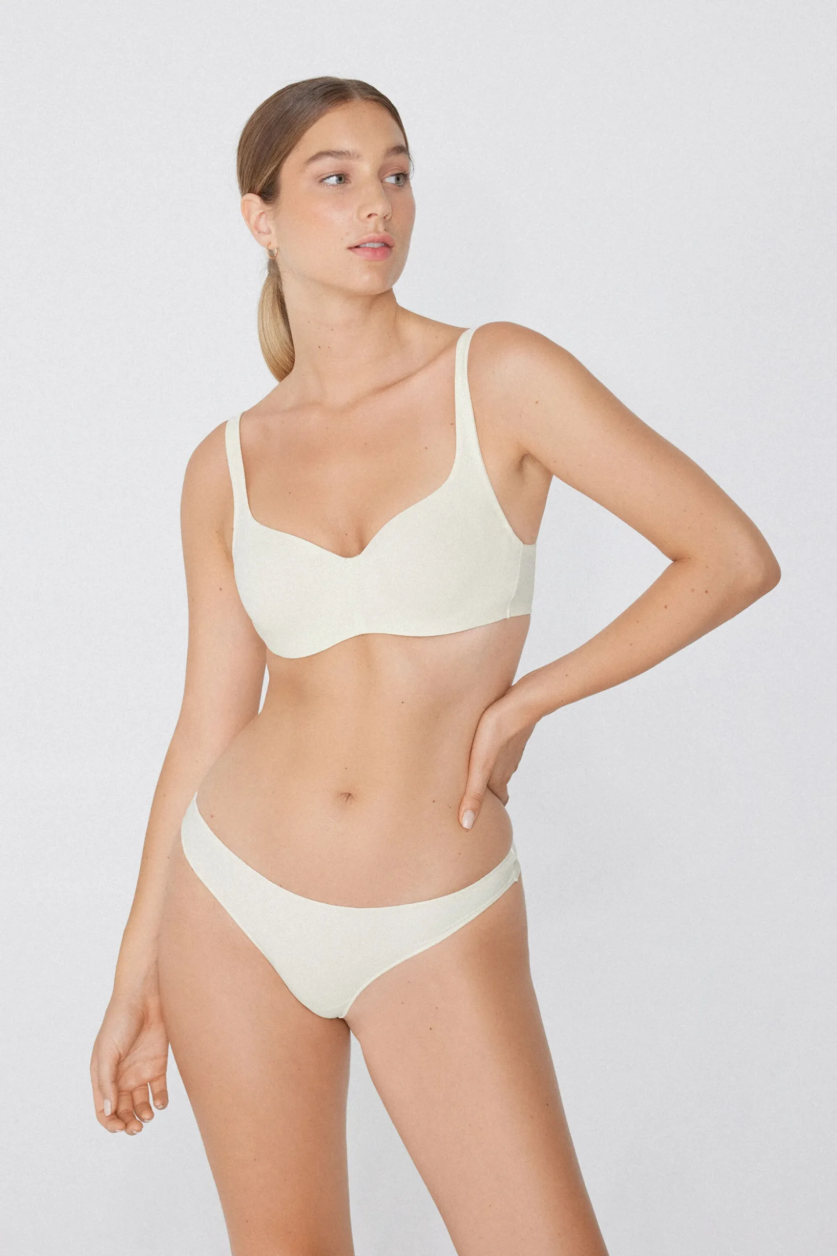 Recycled Microfiber Paris Print Balconette Bra - Balconette - Women | Tezenis