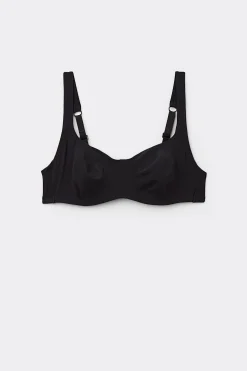 Recycled Microfiber Paris Print Balconette Bra - Balconette - Women | Tezenis