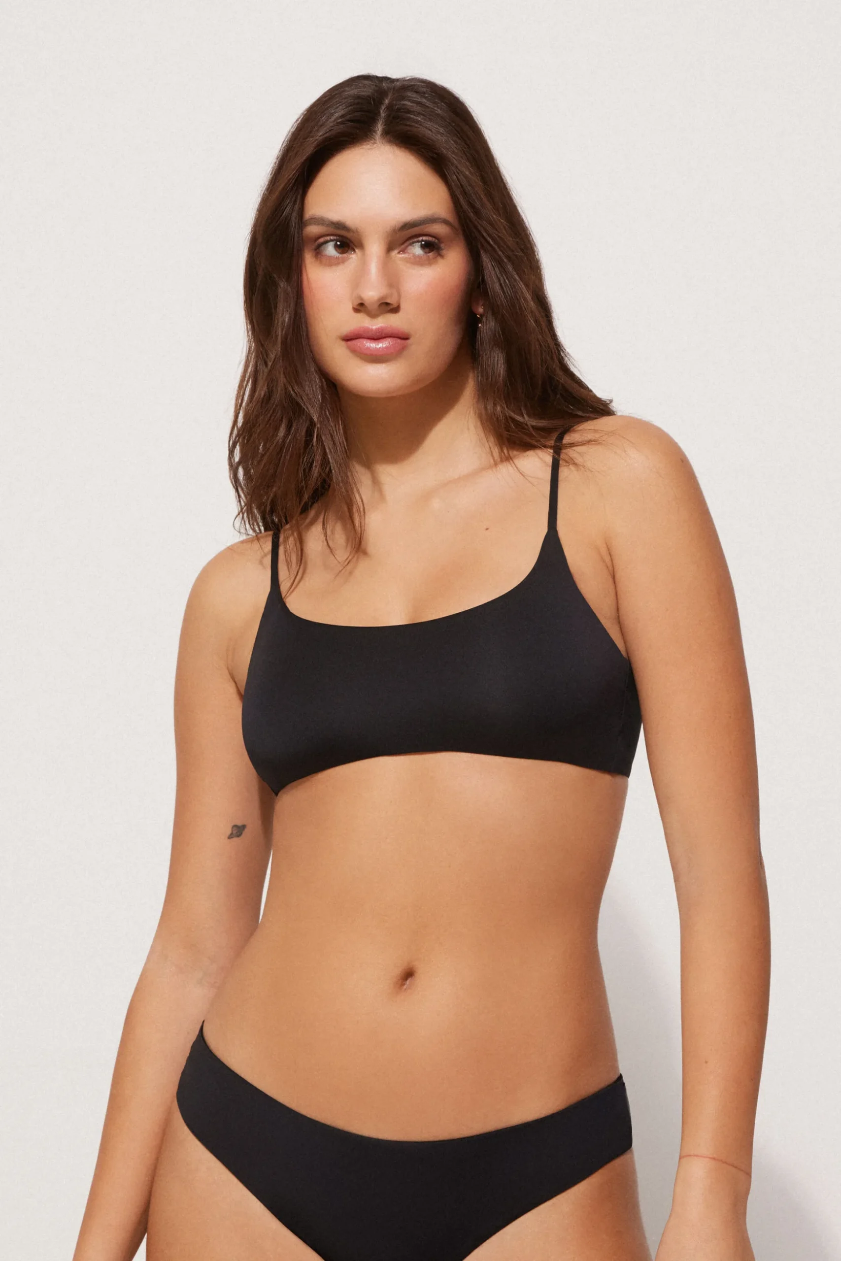 Recycled Microfiber Removable Padding Brassiere Bikini Top - Tank Top Bikini - Women | Tezenis