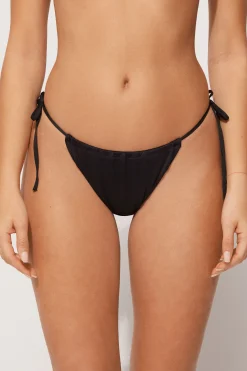 Recycled Microfiber Slide String Brazilian Bikini Bottom - Brazilian Cut - Women | Tezenis
