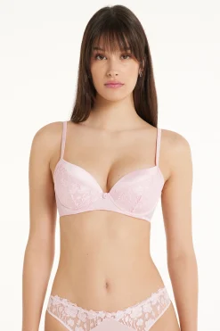 Red Passion Lace Berlin Balconette Bra - Push-up - Women | Tezenis