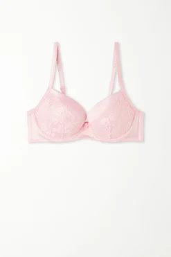 Red Passion Lace Berlin Balconette Bra - Push-up - Women | Tezenis