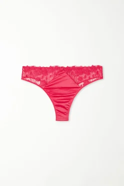 Red Passion Lace Brazilian Panties - Cheeky Briefs - Women | Tezenis