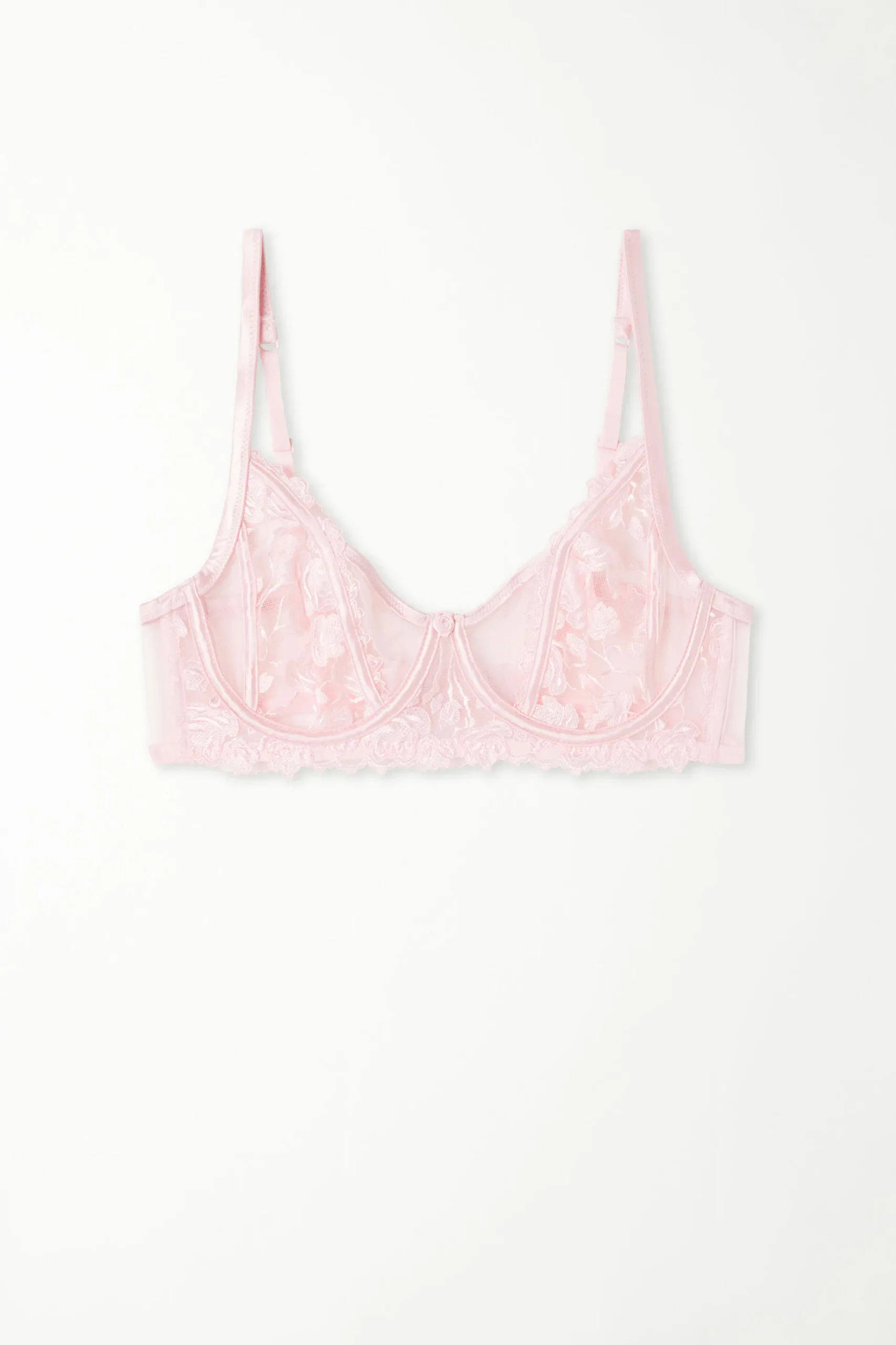 Red Passion Lace Paris Balconette Bra - Balconette - Women | Tezenis