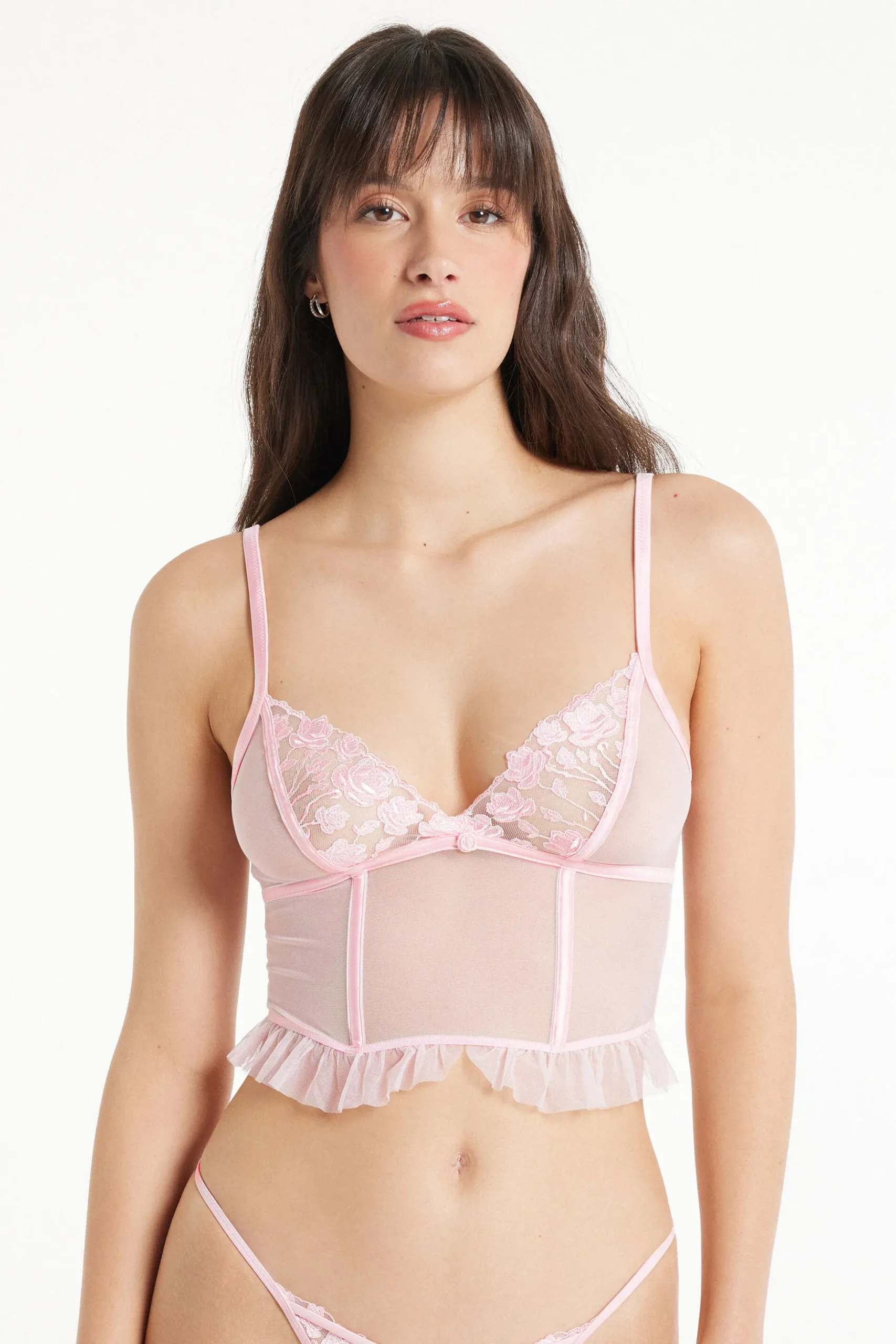 Red Passion Lace Triangle Bra Top - Bralette - Women | Tezenis