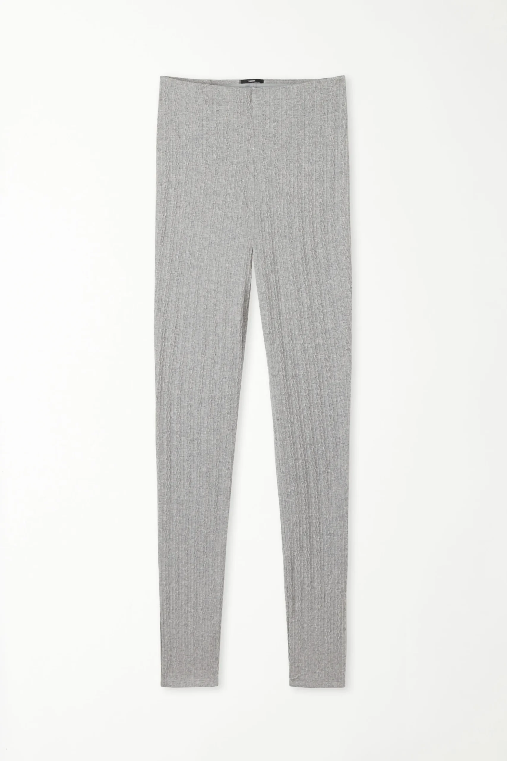 Ribbed Cable-Knit Effect Leggings - Pajama Sets - Women | Tezenis