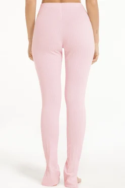 Ribbed Cable-Knit Effect Leggings - Pajama Sets - Women | Tezenis