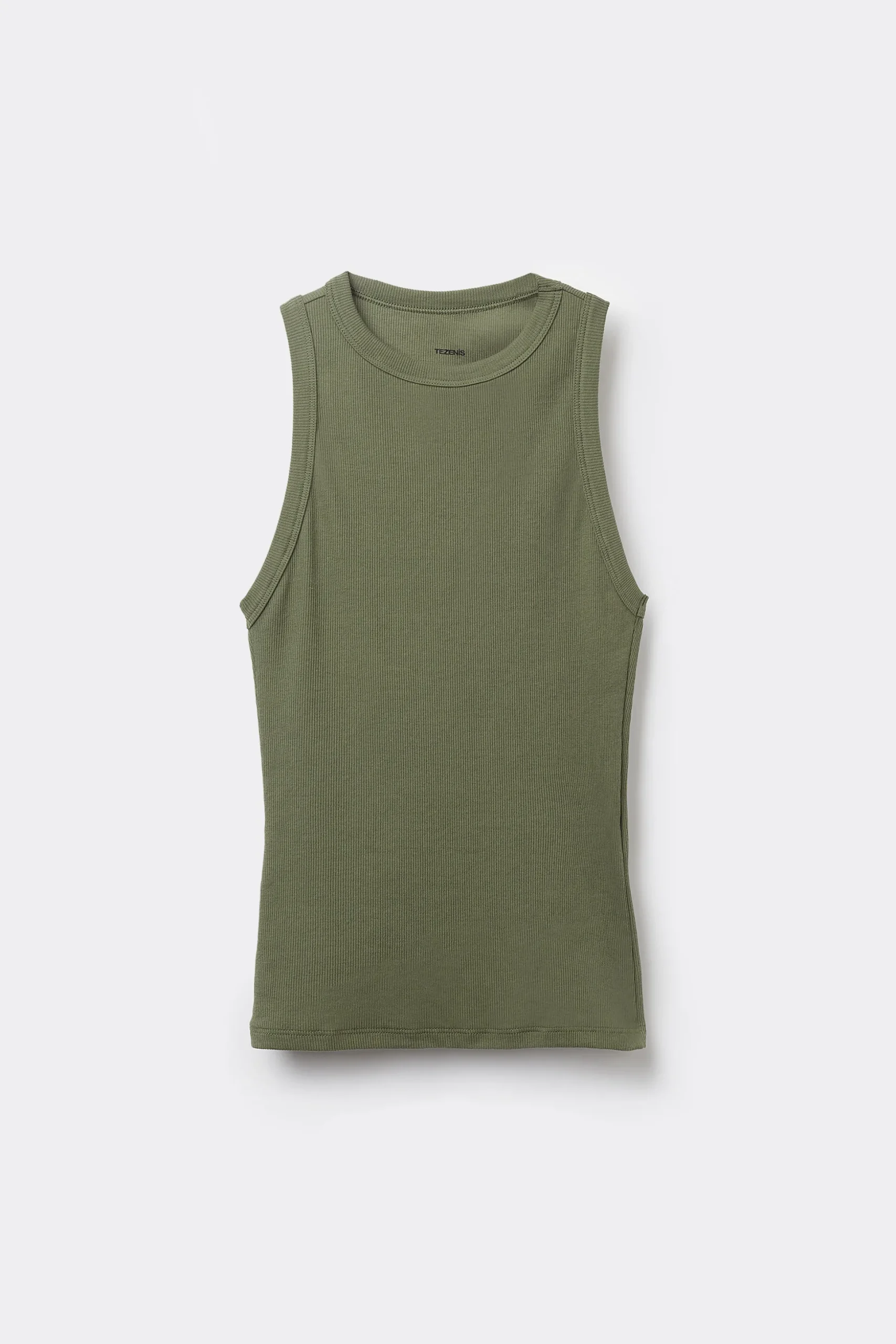 Ribbed Cotton Racerback Tank Top - Tank Tops - Women | Tezenis