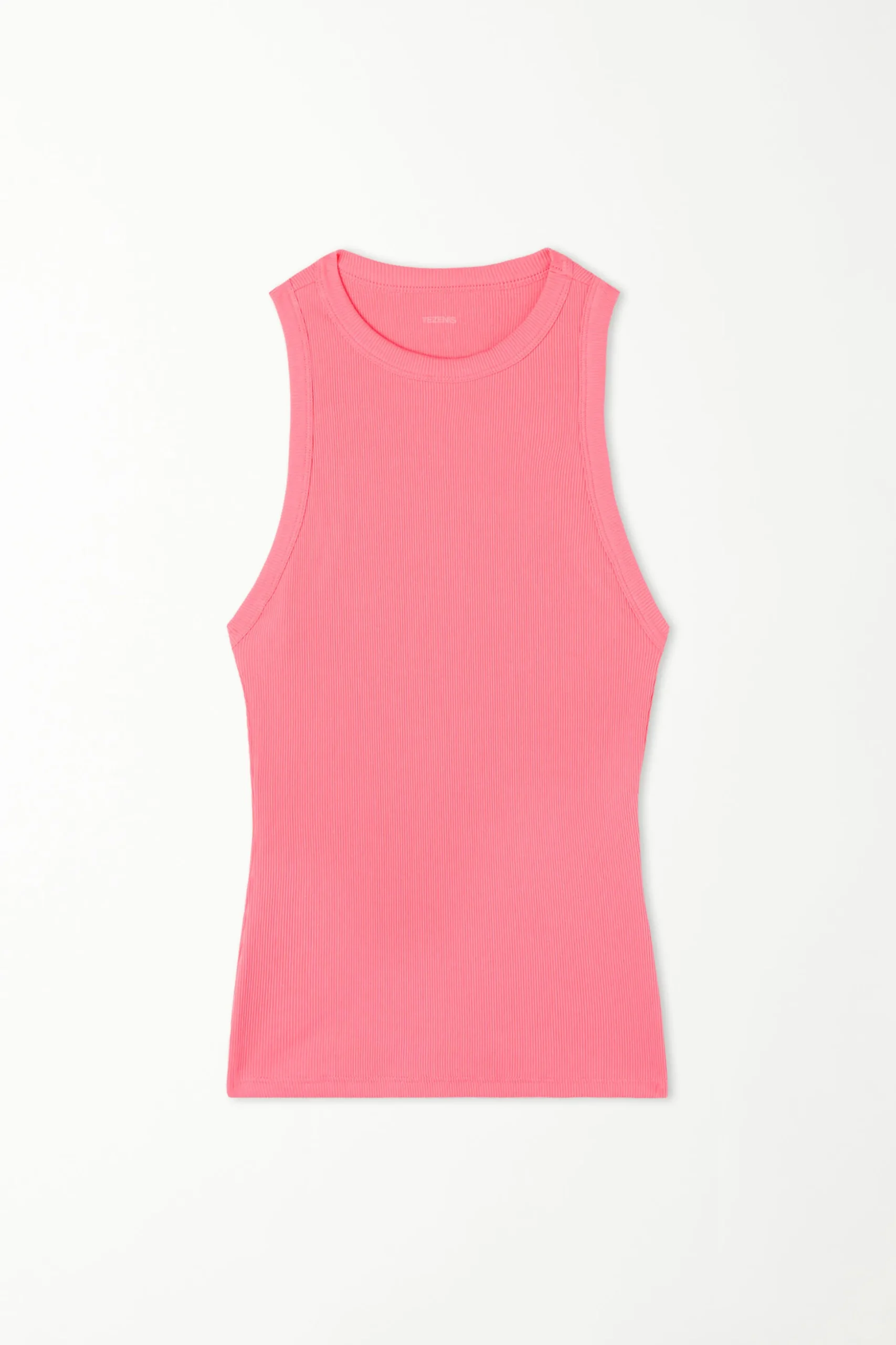 Ribbed Cotton Racerback Tank Top - Tank Tops - Women | Tezenis