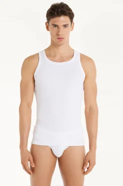 Ribbed Cotton Undershirt - Tank Top Undershirts - Men | Tezenis
