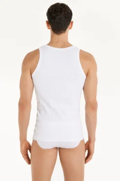 Ribbed Cotton Undershirt - Tank Top Undershirts - Men | Tezenis