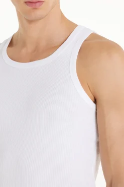 Ribbed Cotton Undershirt - Tank Top Undershirts - Men | Tezenis