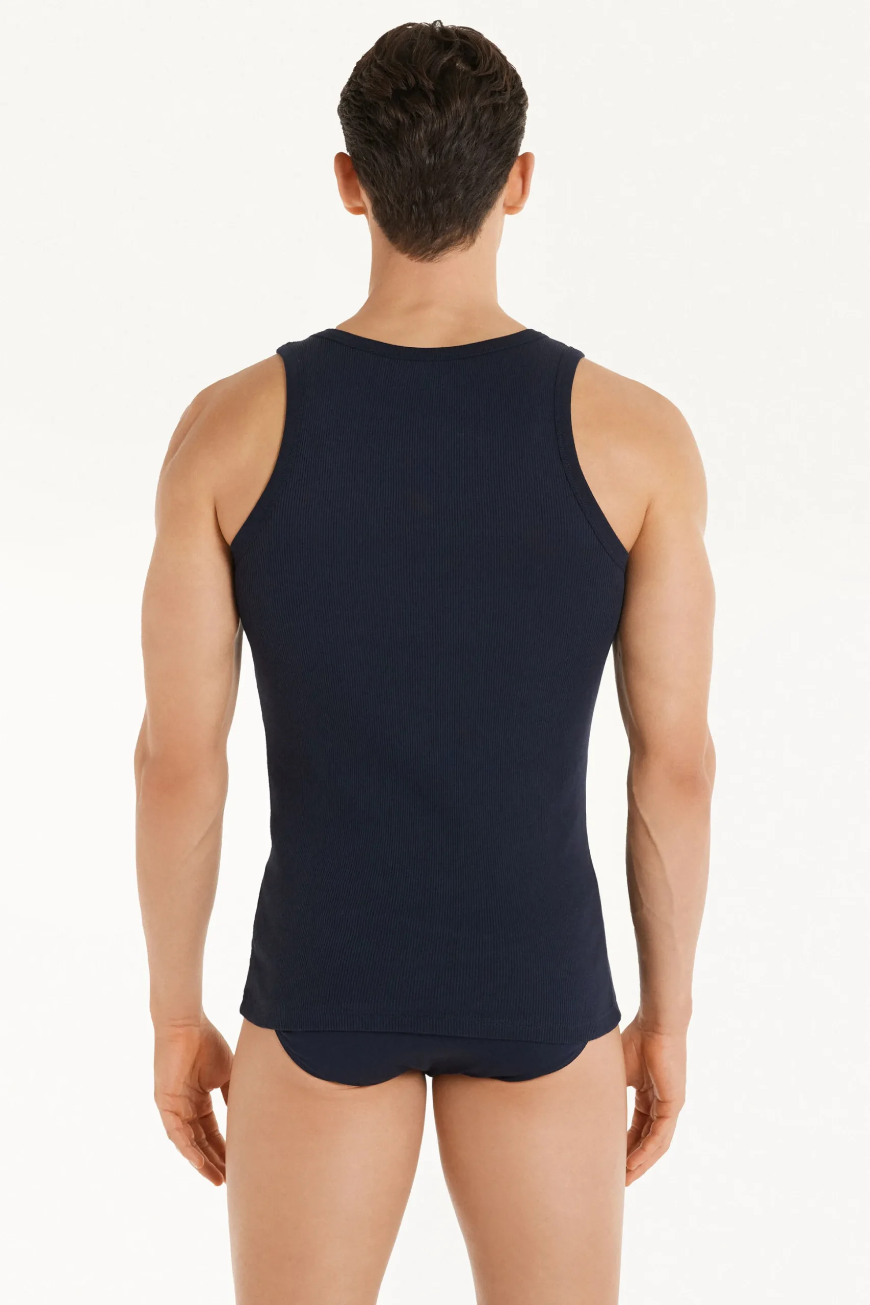 Ribbed Cotton Undershirt - Tank Top Undershirts - Men | Tezenis