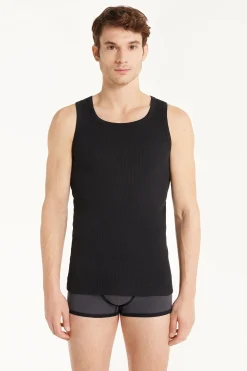 Ribbed Cotton Undershirt - Tank Top Undershirts - Men | Tezenis