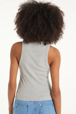 Ribbed High Neck Tank Top With Rips - Tank Tops - Women | Tezenis
