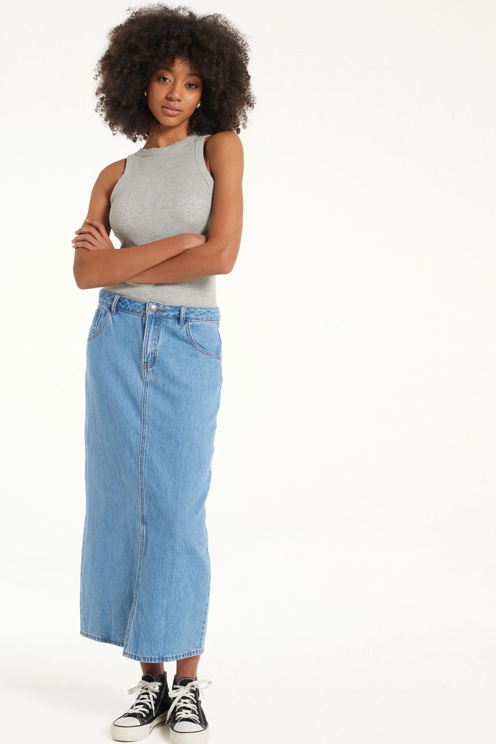 Ribbed High Neck Tank Top With Rips - Tank Tops - Women | Tezenis