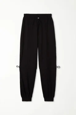 Ribbed Jogger With Adjustable Drawstrings - Pants - Women | Tezenis
