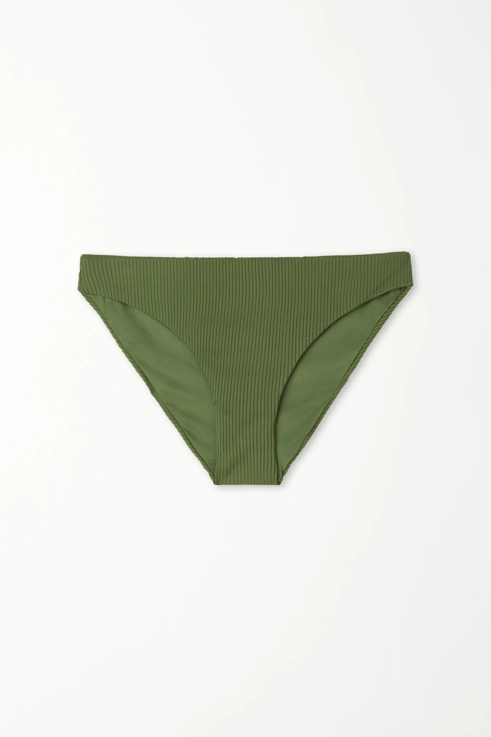Ribbed Recycled Microfiber Classic Bikini Bottoms - Classic - Women | Tezenis