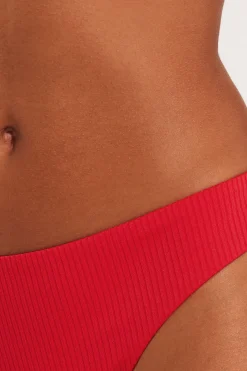 Ribbed Recycled Microfiber Brazilian Bikini Bottoms - Brazilian Cut - Women | Tezenis