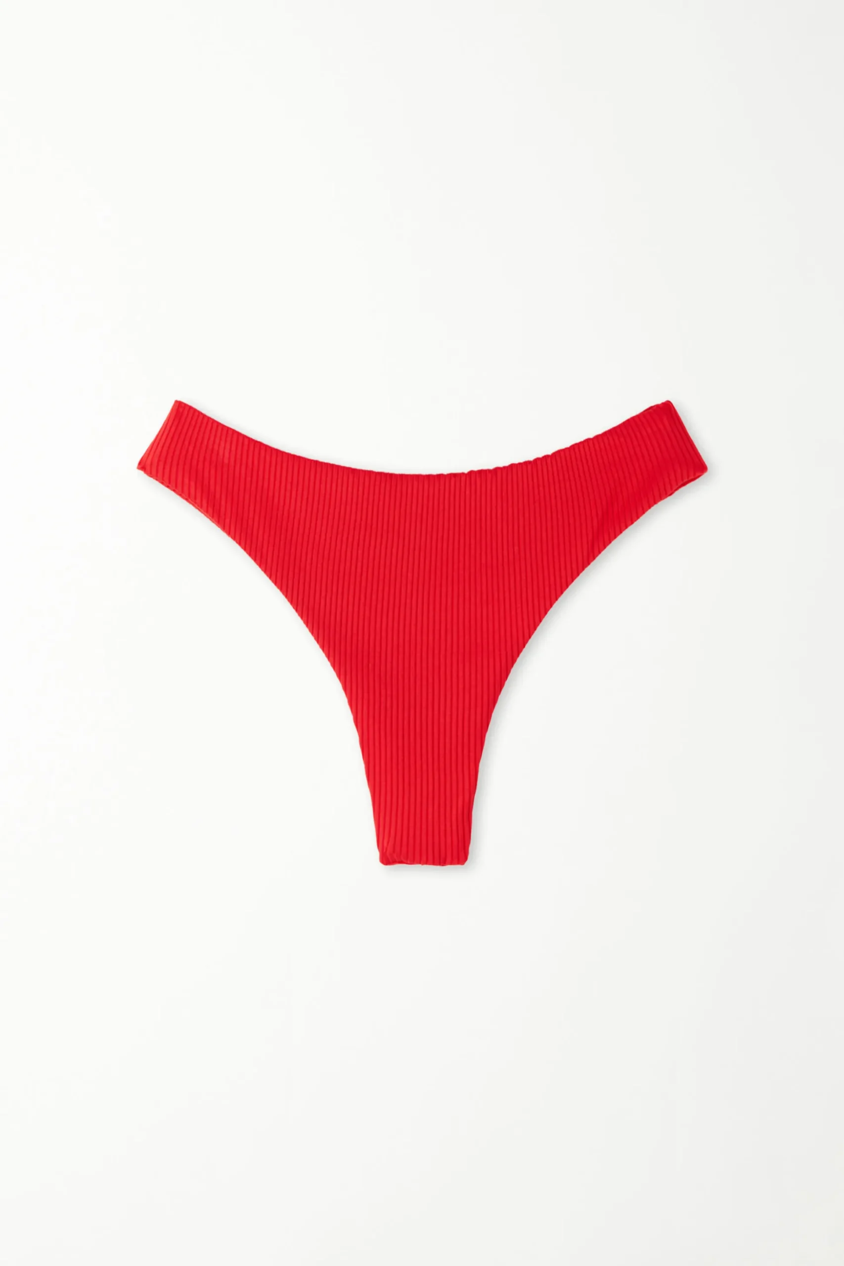 Ribbed Recycled Microfiber Brazilian Bikini Bottoms - Brazilian Cut - Women | Tezenis