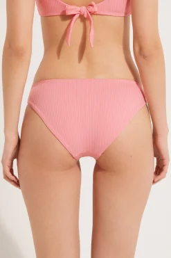 Ribbed Recycled Microfiber Classic Bikini Bottoms - Classic - Women | Tezenis