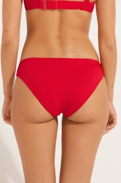 Ribbed Recycled Microfiber Classic Bikini Bottoms - Classic - Women | Tezenis