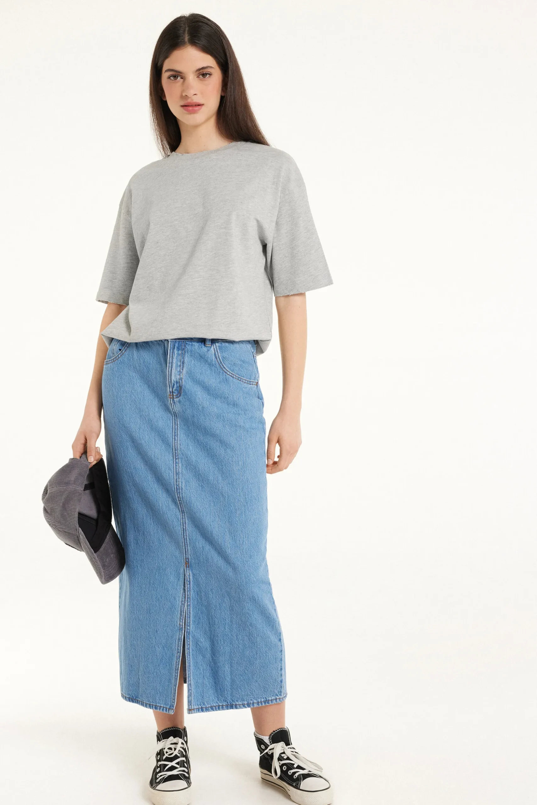 Ripped Cotton Crewneck T-Shirt - Short-Sleeved Tops - Women | Tezenis