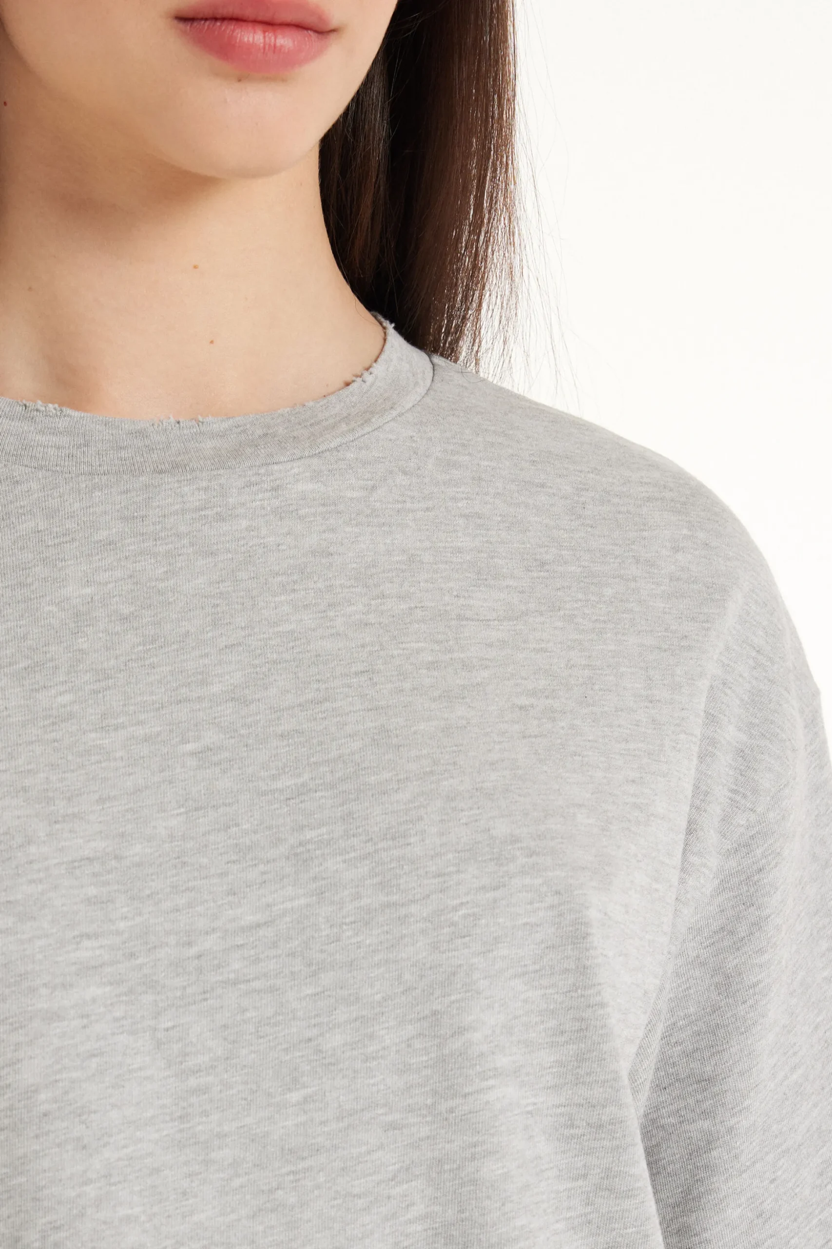 Ripped Cotton Crewneck T-Shirt - Short-Sleeved Tops - Women | Tezenis