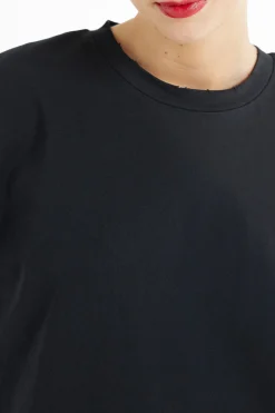 Ripped Cotton Crewneck T-Shirt - Short-Sleeved Tops - Women | Tezenis