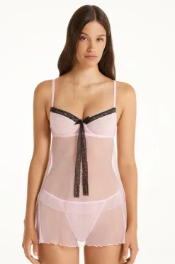 Romantic Plissé Balconette Cup Spaghetti Strap Slip - Slips - Women | Tezenis
