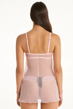 Romantic Plissé Balconette Cup Spaghetti Strap Slip - Slips - Women | Tezenis