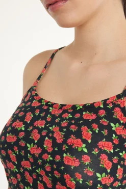Round Neck Tank Top In Stretch Cotton - Tank Tops - Women | Tezenis