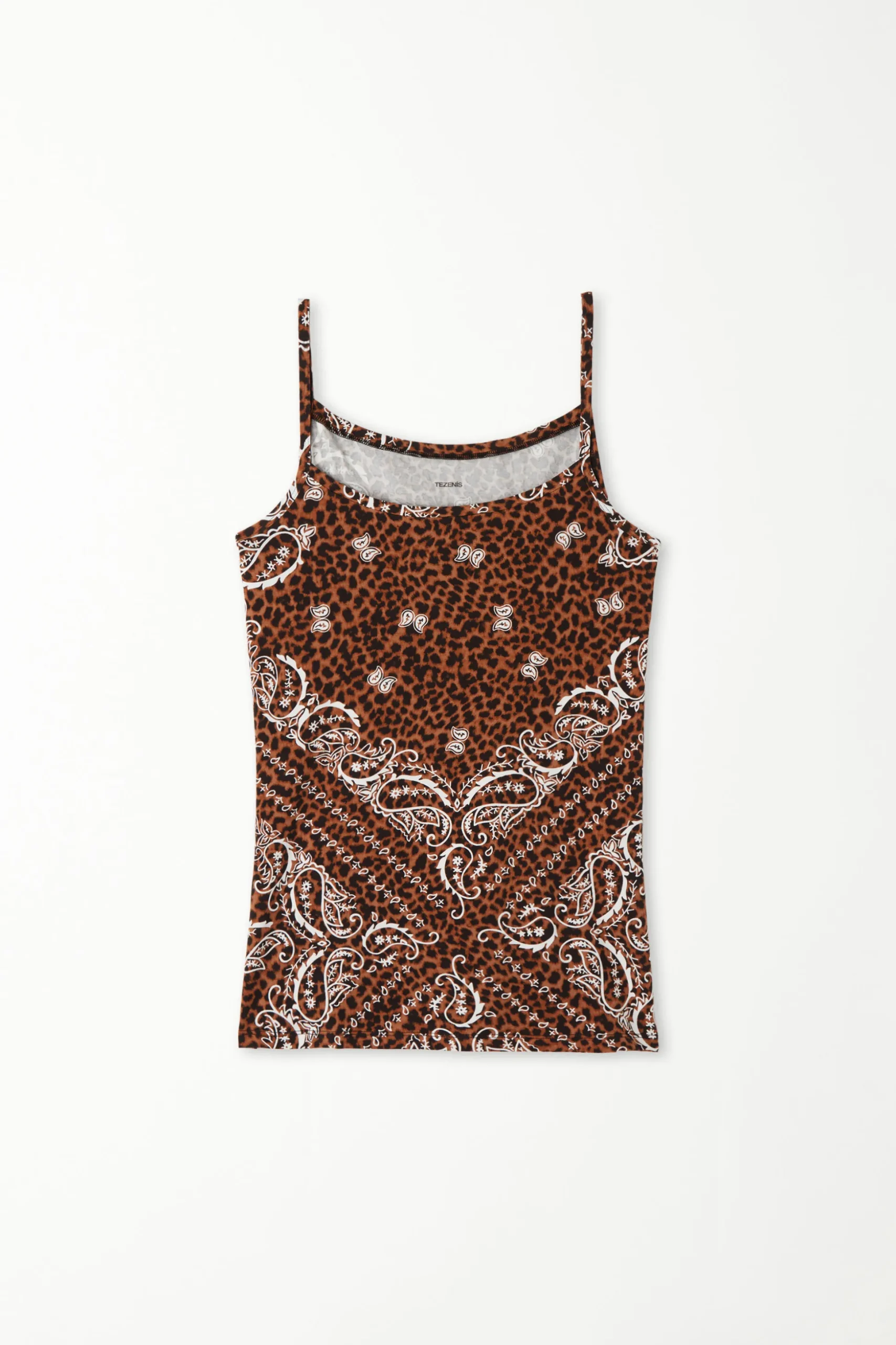 Round Neck Tank Top In Stretch Cotton - Tank Tops - Women | Tezenis