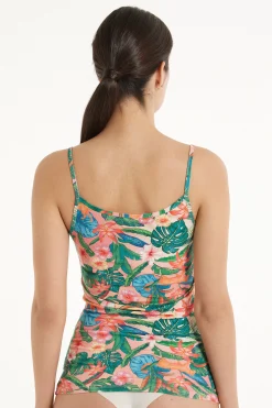 Round Neck Tank Top In Stretch Cotton - Tank Tops - Women | Tezenis