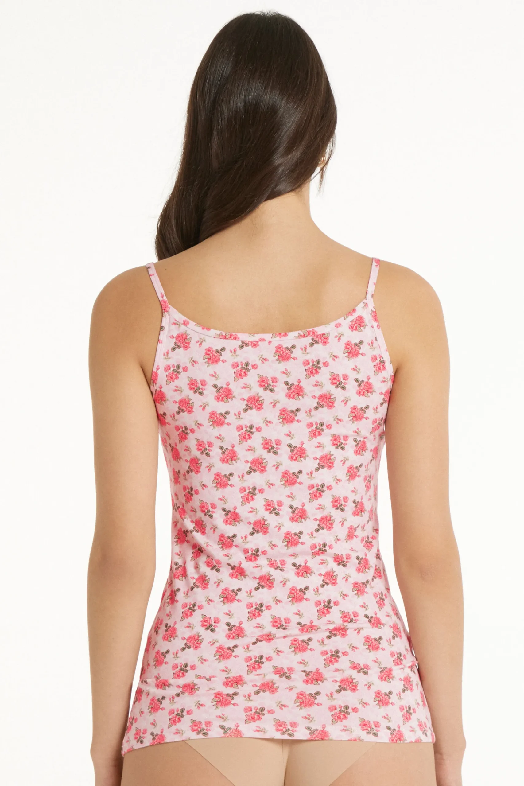 Round Neck Tank Top In Stretch Cotton - Tank Tops - Women | Tezenis