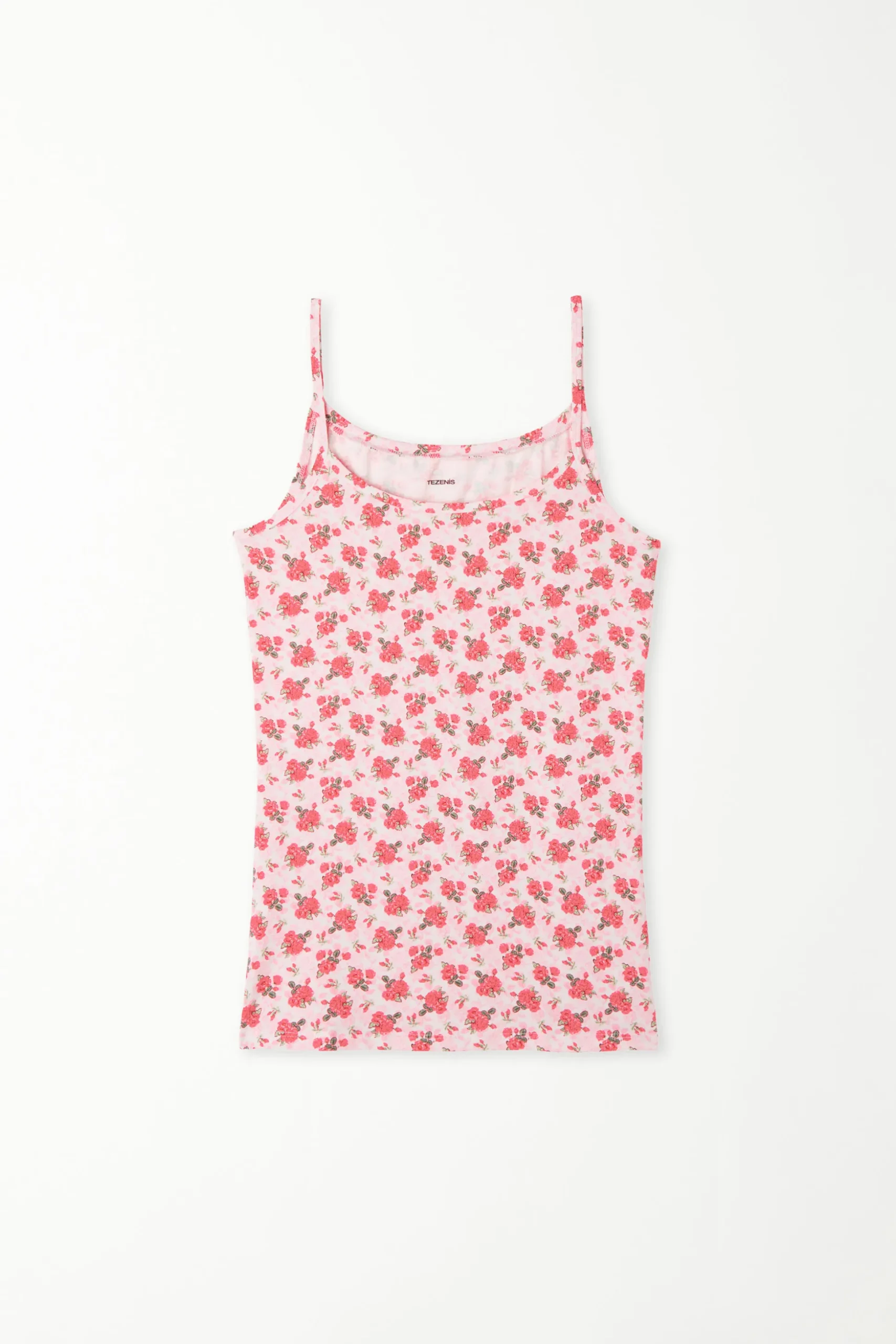 Round Neck Tank Top In Stretch Cotton - Tank Tops - Women | Tezenis