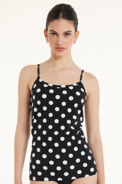 Round Neck Tank Top In Stretch Cotton - Tank Tops - Women | Tezenis