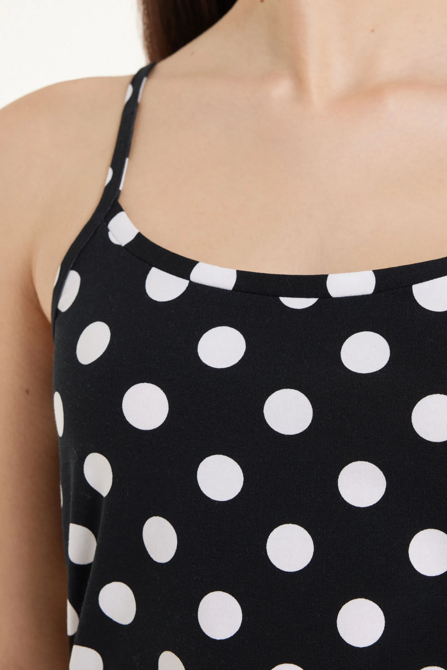 Round Neck Tank Top In Stretch Cotton - Tank Tops - Women | Tezenis