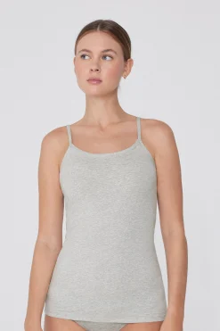 Round-Neck Stretch Cotton Tank Top - Tank Tops - Women | Tezenis