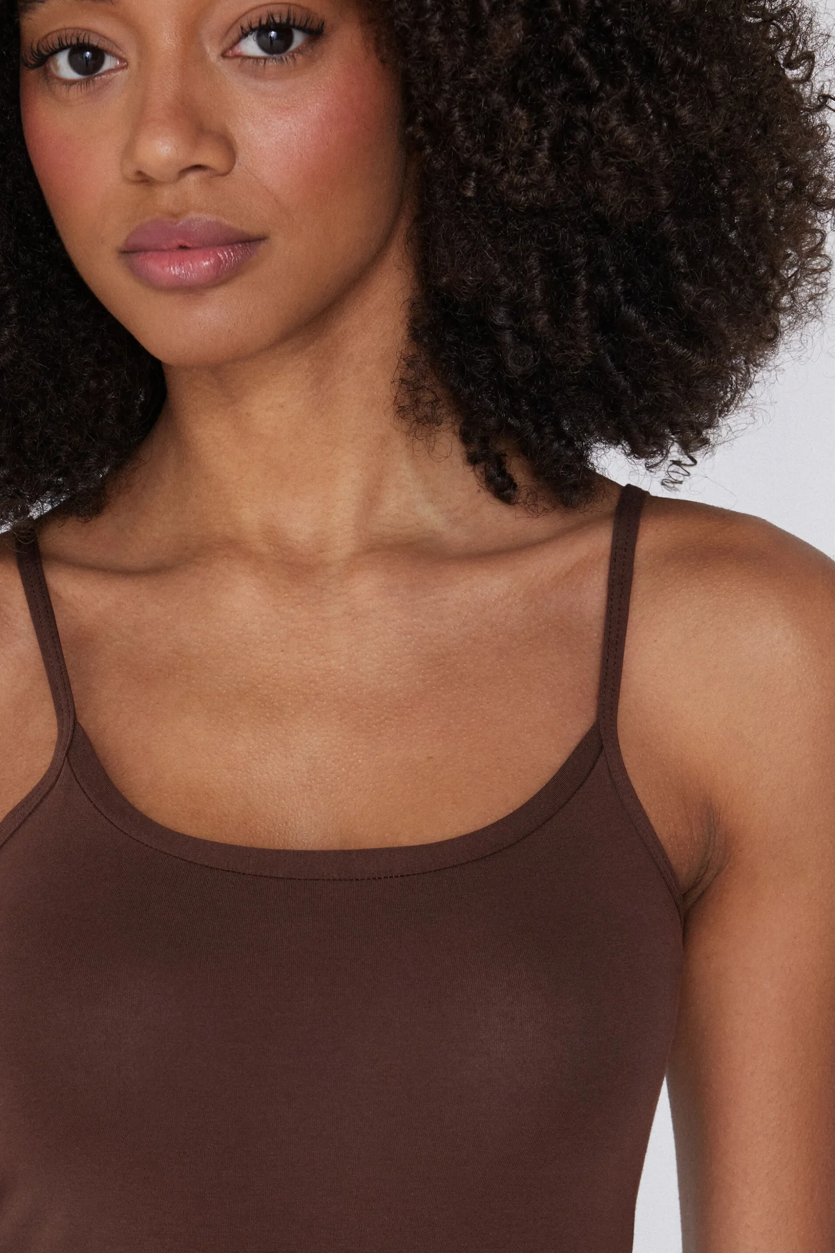 Round-Neck Stretch Cotton Tank Top - Tank Tops - Women | Tezenis