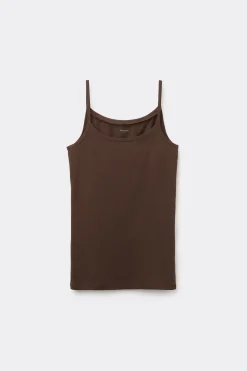 Round-Neck Stretch Cotton Tank Top - Tank Tops - Women | Tezenis