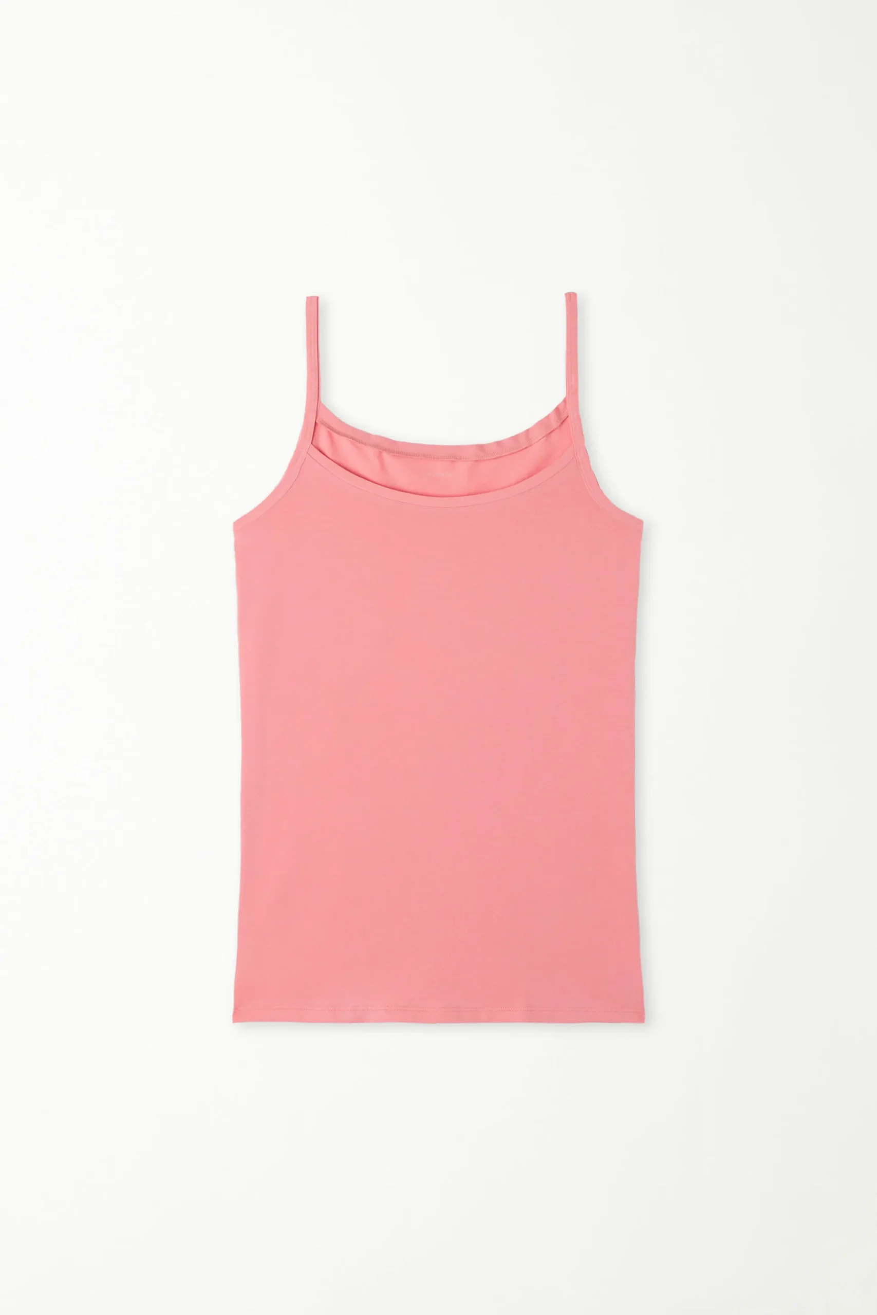 Round-Neck Stretch Cotton Tank Top - Tank Tops - Women | Tezenis