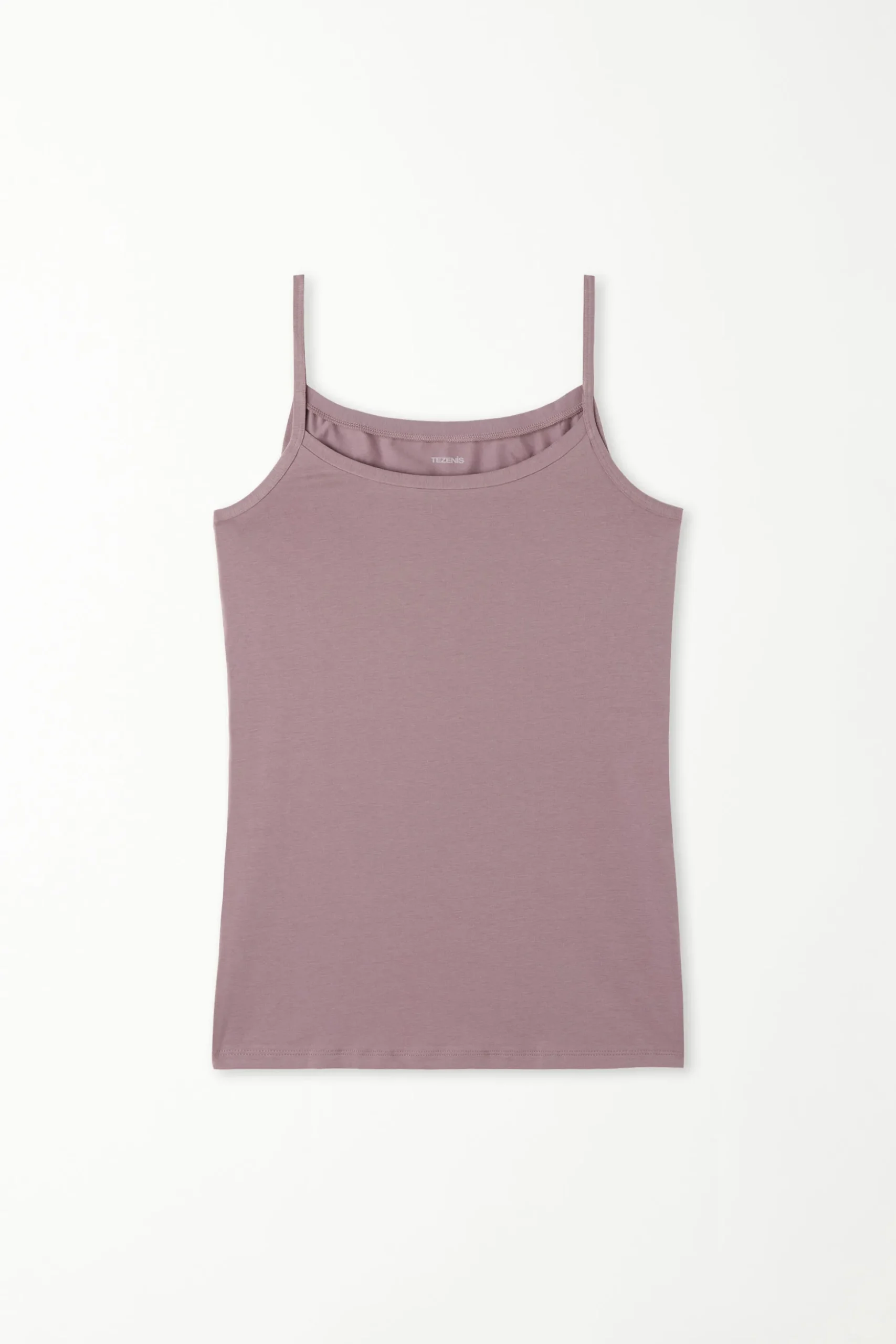 Round-Neck Stretch Cotton Tank Top - Tank Tops - Women | Tezenis
