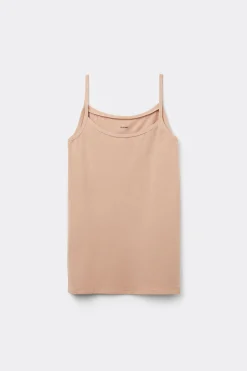 Round-Neck Stretch Cotton Tank Top - Tank Tops - Women | Tezenis