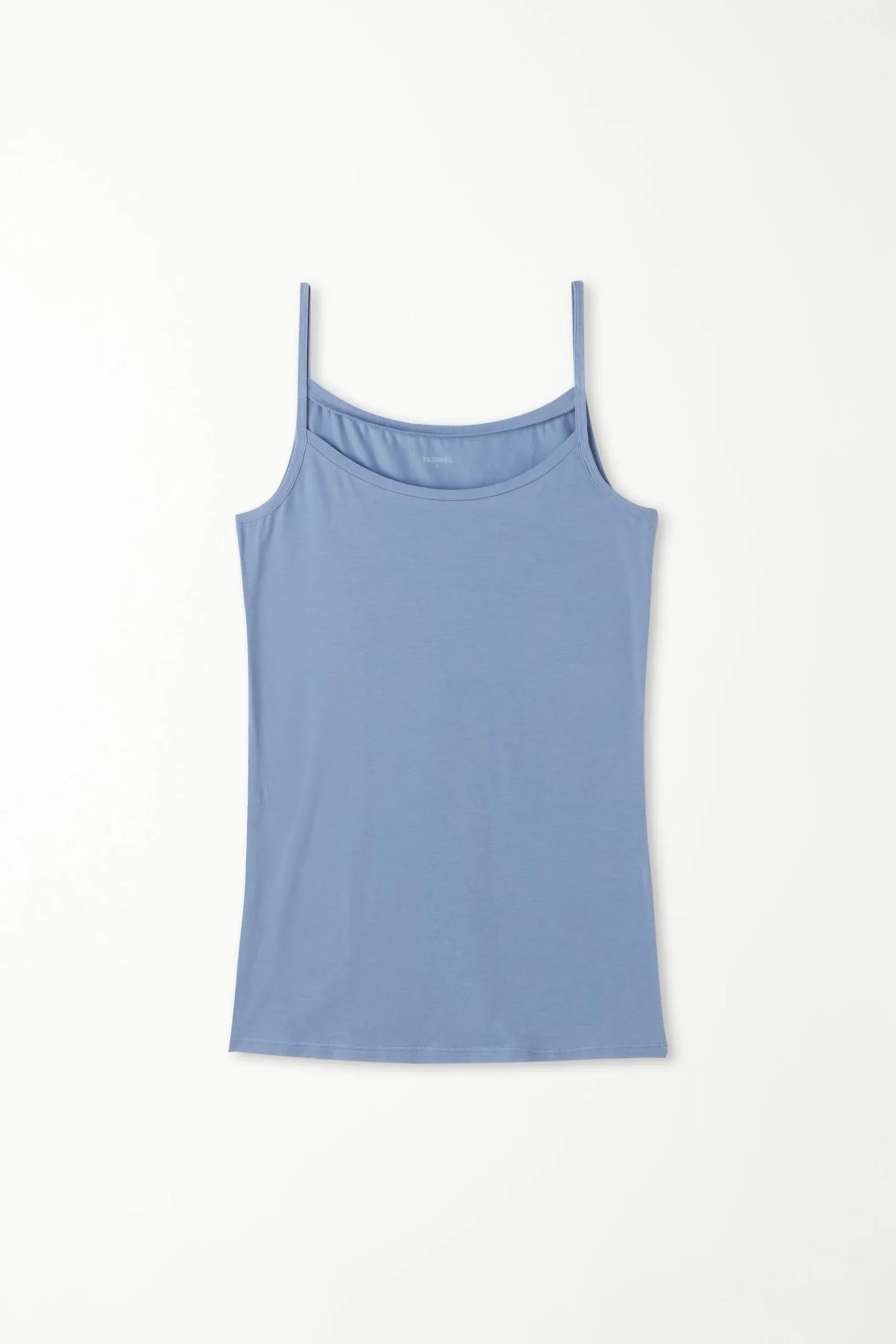 Round-Neck Stretch Cotton Tank Top - Tank Tops - Women | Tezenis