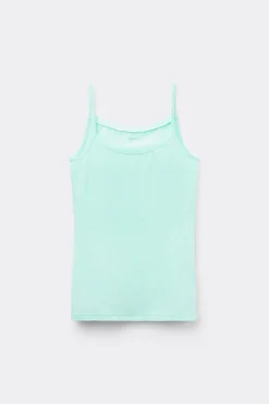 Round-Neck Stretch Cotton Tank Top - Tank Tops - Women | Tezenis